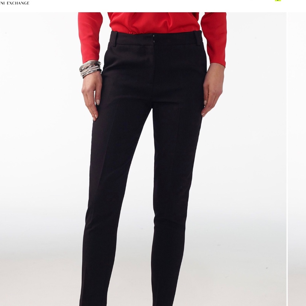 NWT Armani Exchange Black Modern Slim Trouser Pants - Picture 5 of 10